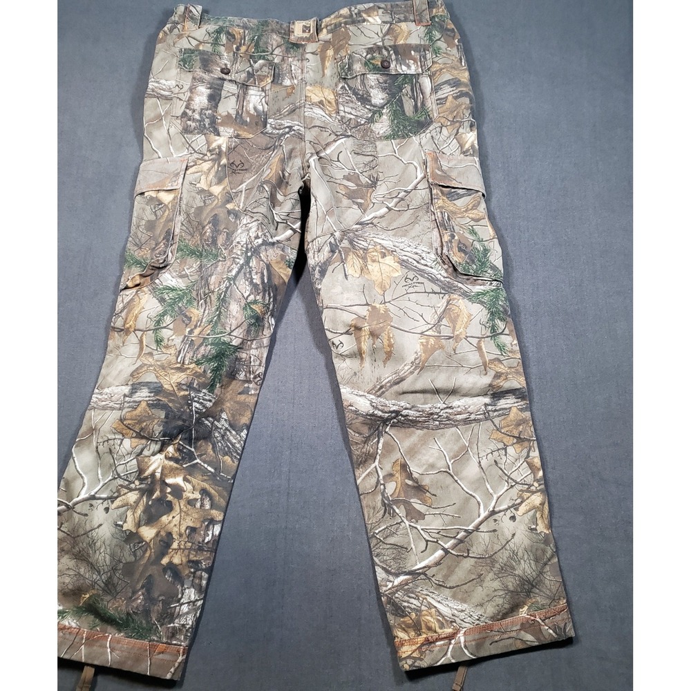 RedHead Cargo Pants Mens 2XL Camo Silent-Hide Realtree Hunting Trousers - Picture 2 of 11